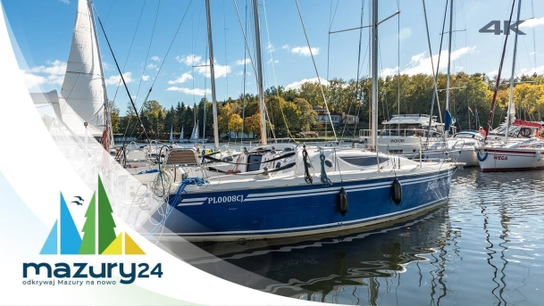 Mazurska Jesień 2024, Stranda w Giżycku, jezioro Kisajno, 4K