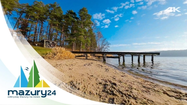 Mazury z drona FPV, Flosek i jezioro Bełdany, Luty 2025, 4K