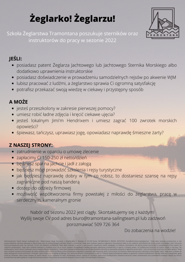 Sternik Instruktor na Rejsy 