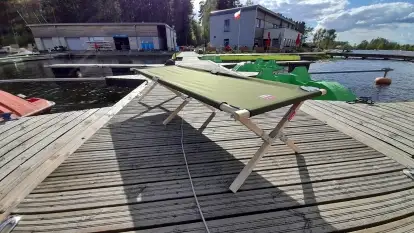 Łóżko polowe składane (kanadyjką) 100% Polska produkcja.  - zdjęcie 3