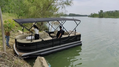 SPRZEDAM  PONTON – POMOST PŁYWAJĄCY z kanapami lub bez. - zdjęcie 1