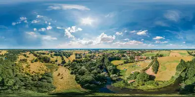 Zwalony most nad Krutynią w Ukcie