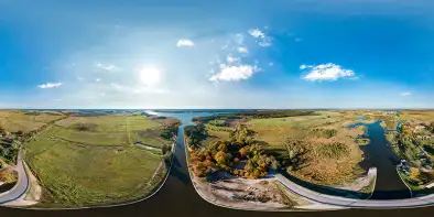 Kanał Grunwaldzki i jezioro Kotek Wielki, październik 2022 r.