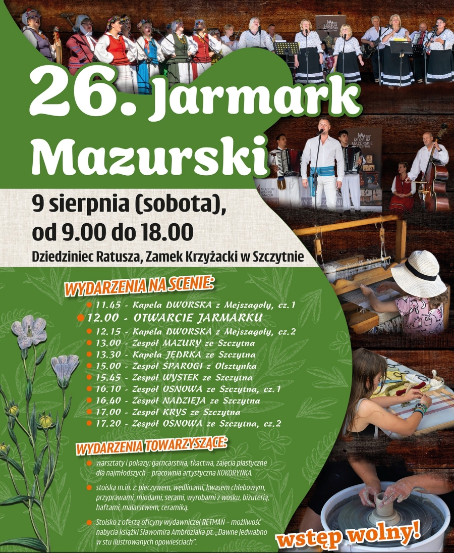 Zbliża się Jarmark Mazurski w Szczytnie. Co będzie się działo?