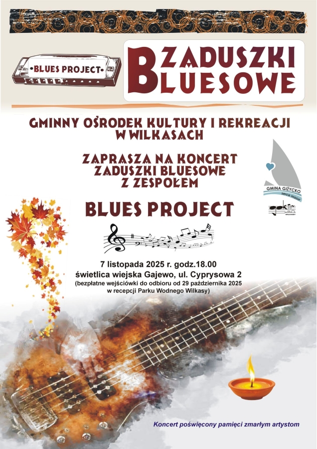 Bluesowe Zaduszki w Gajewie – muzyczna uczta w nowej świetlicy