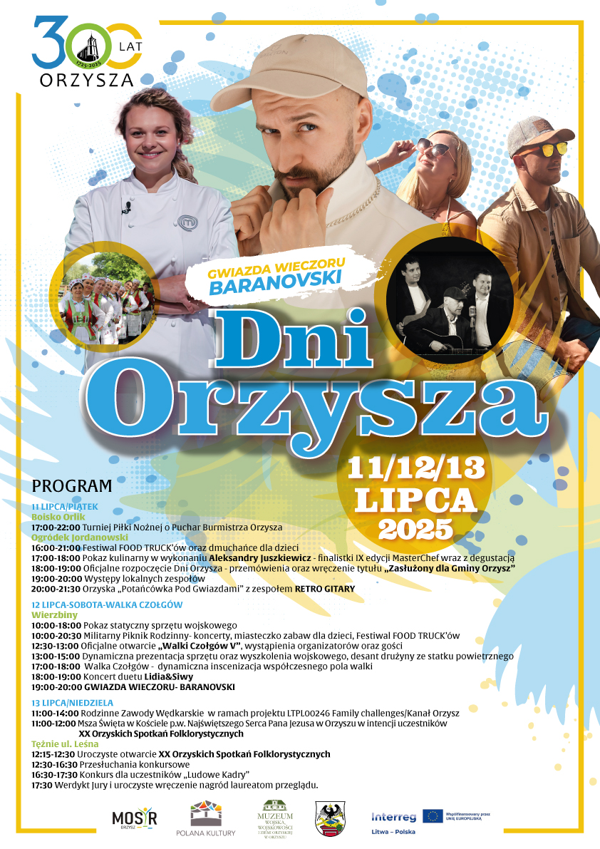 Dni Orzysza 2025 na Mazurach. Co będzie się działo?