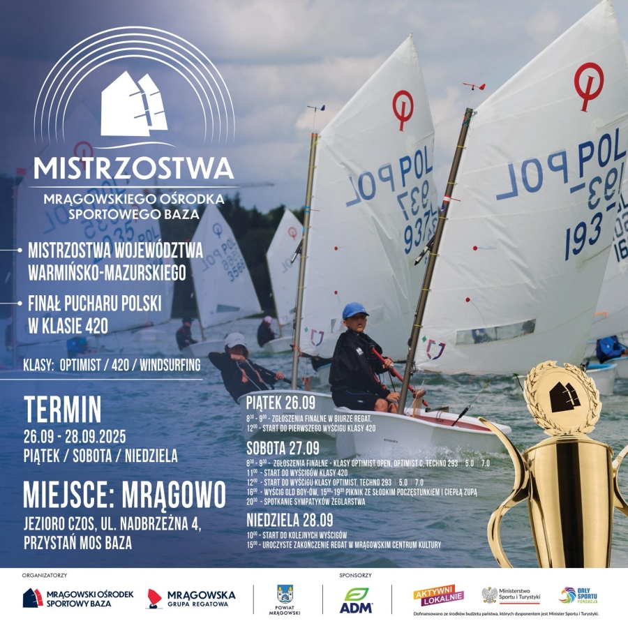 Regaty na Mazurach. Mistrzostwa Mrągowskiego Ośrodka Sportowego